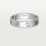 卡地亞 Cartier LOVE系列B40白金窄版單鑽57號 25證書