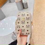 Mcm Phone Cross-Bag With Pattern