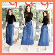 กระโปรงยีนส์กระโปรงยีนส์ยาว Leonine AUG6126
