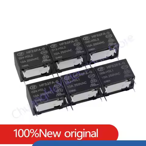 5PCS/Lot Relay HF32FA-003 005 012 024-HSL1 HSL2 4PIN 5A Sensitive HF32FA-012-HSL1/HSL2 HF32FA-024-HS