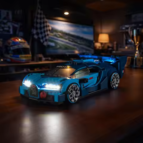 LED Light Set Suitable for Lego Bugatti Vision GT Hyper Sports Car #77253 Building Blocks