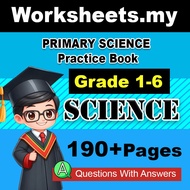 WM1 [SOFTCOPY] Primary Science Practice Book Grade 1-6 with ANSWERS (PDF) | Email Delivery