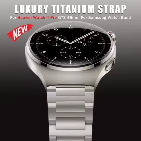 22mm Titanium Strap for Huawei Watch 4 Pro GT3 46mm Ultimate Luxury Men Band for Huawei Watch 5 46mm