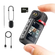 EKLEVA กล้องขนาดจิ๋ว2.7K HD 180 ° หมุนได้ WIFI Sport DV เป็นกล้องแอคชั่นสำหรับกลางแจ้งดึงดูดเครื่องบ