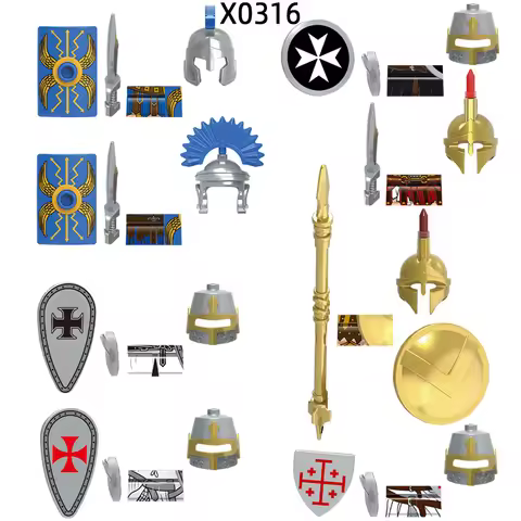 The X0316 Spartan Warrior Hero Roman Centurion Soldier Teutonic Knights Hospitaller Holy Sepulchre T