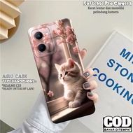 Realme C33 Case - Realme C33 Softcase - Fashion Cat Case - Realme C33 Casing - Pro Camera Softcase -
