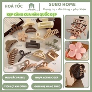 Western brown crab claw hairpin Women's hairbag, beautiful Korean style hairpin, non-breakable rough