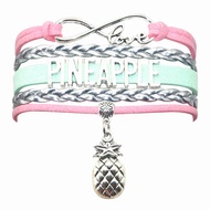 HHHbeauty Pineapple Bracelet Jewelry - Leather Infinity Love Pineapple Gifts Pineapple Jewelry Brace