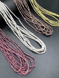 Natural raw cut Diamond beads 2.5-3.5 MM beads on strand. (1 strand) micro diamond raw beads. availa