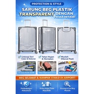 SARUNG BEG BAGASI PLASTIK TRANSPARENT