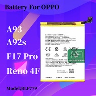 Battery For Oppo A93 4G / Reno 4 lite / Reno 4F / F17 pro / A92s Bateri BLP779