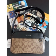 Authentic Coach Graham Crossbody Bag In Signature Canvas