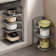 SJY Adjustable Pot Rack Pot Organiser Under Sink Organiser Under Sink Rack Kitchen Organiser Rack Ki