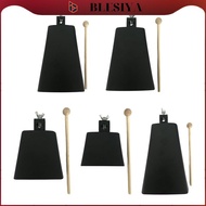 [Blesiya] Cowbell with Stick, Hand Percussion, Portable Professional Cow Bells, Music