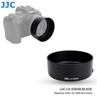 JJC ES-65B ฝาครอบเลนส์สำหรับ R3สามารถย้อนกลับได้กล้อง Canon RF ขนาด50มม. F1.8เลนส์ STM บน EOS R50 R10 R8 R7 R6 Mark II R5 RP Ra R R R กล้อง Canon ES-65B เลนส์ฮูด