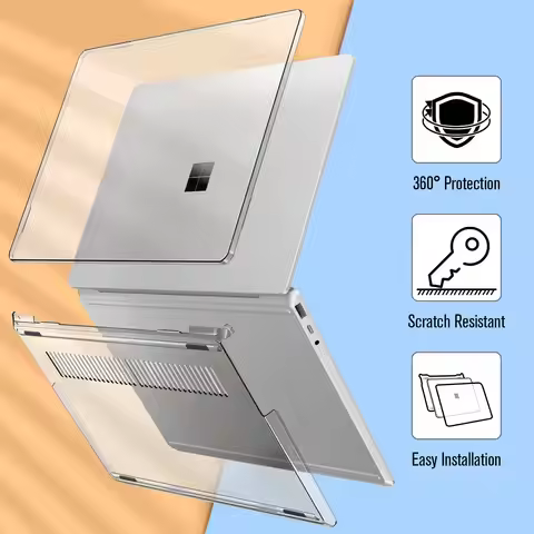 Matte/Clear Case for Microsoft Surface Laptop Go 12.4 1943 3710 Case Cover Laptop 2 3 4 13.5 2018 20