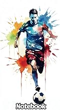 Watercolor Soccer Composition Notebook: College Ruled | Gift For People Who Love Football, Sport Lov