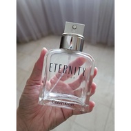 (EMPTY BOTTLE only) Calvin Klein Eternity Perfume bottle glass