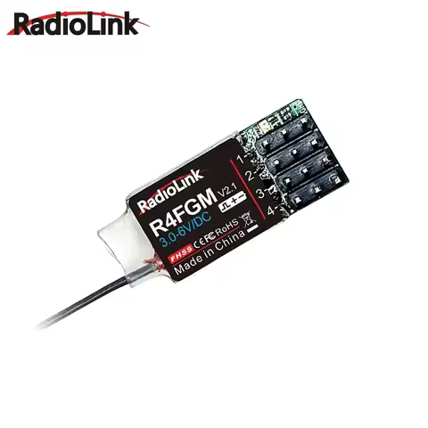 Radiolink R4FGM 4 Channel Mini Receiver with Gyro for 1:28 1:64 RC Pocket Drift Car Hotwheel Work fo