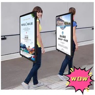 Advertising backpack light box Portable light box billboard led advertising display charging portabl