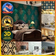 🔥 Kertas Dinding 3D Tanpa Gam wall paper wallpaper dinding non adhesive wallpaper bilik tidur ruang 