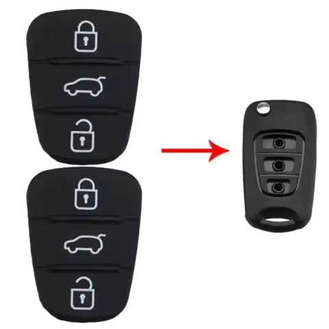 1 Pair For Hyundai I10 I20 I30 For KIA CEE'D CAR 2012 Car Remote Car 3 Buttons Key Fobs Case Rubber 