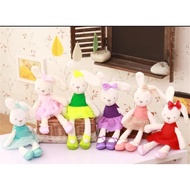 READY STOCK  Quality toys Baby Bunny Rabbit Bear Doll Soft Toy Anak Patung Arnab Bunny Anak Bear toys