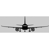 Airbus A320 Cutting Sticker Airplane Silhouette Car Sticker