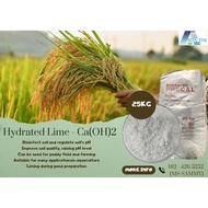 Kapur pertanian/penternakan | HYDRATED LIME (Schaefer Kalk) x 25kg | Kapur panas | Sawah padi | Kawa