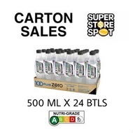 100Plus Zero 500ml Bottle Drinks Carton Sales (24 bottles per carton)