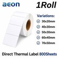 Direct Thermal Label Sticker Adhesive Barcode Sticker 30x20 40x30 50x30 60x40 70x50