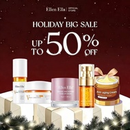 Ellen Ella Whitening & Anti Aging Skincare Set Niacinamide serum Cream Tone Up cream SPF 50+