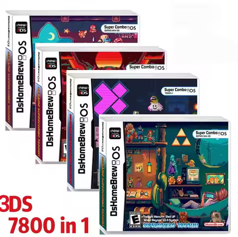 NDS 7800 IN1 Game Collection R4 3DS Flash Card NDS Pixel Zelda Theme Handheld Game Card Gift Collect