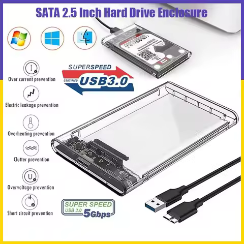 【Fast Ship】HDD Enclosure 2.5 Enclosure SDD and HDD Enclosure Case 5Gbps USB 3.0 To SATA HDD Hard Dri