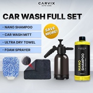 CARVIX | Car Wash Full Set Nano Car Shampoo Wash & Wax Car Wash Shampoo Snow Foam Sprayer