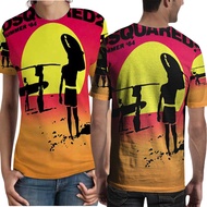 Dsquared2 T-shirt Fullprint Unisex Casual Polyester Jersey Material [PO 3 DAYS]