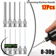 MARITA1 12Pcs Dispensing|Needle, Blunt Tip Metal Industrial Glue Injection Needle, Durable Stainless