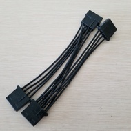 ATX IDE Molex 4Pin to SATA Splitter Power Cable D Port Extension Wire 18AWG Z-Type 3 x 13cm for PC D