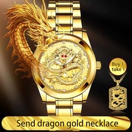 OPK Gold Watch For Men Water Proof Watches Mens Stainless Steel Quartz Original Relo Luminous