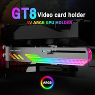 GT8 Graphics Card Bracket ARGB 5V Computer Shenguang Synchronous Horizontal Chassis Decoration Fixed GPU Support Bracket
