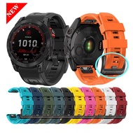 For Garmin Fenix 7X 7 6X 6 Pro Solar Enduro EPIX GEN 2 5X Plus 3HR Instinct 2 Tactix 7 Strap Silicone Quickfit Watchband Easyfit Wrist Watch Band 26mm 22mm