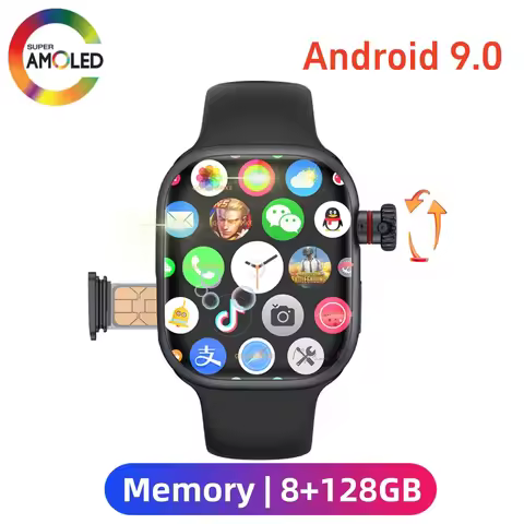 CD99 Cellular Card Version Smart Watch 16GB RAM AMOLED Wifi GPS 256GB ROM Position APP Download Blue