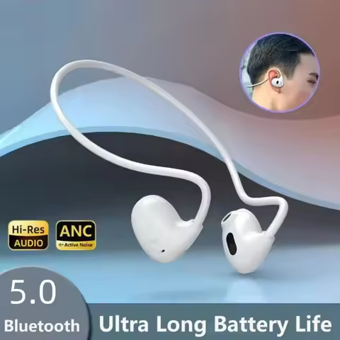 Wireless Bluetooth 5.3 Headphones Air-Conduction Waterproof Headset Stereo Over-Ear Sports Earphones