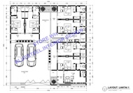 GAMBAR DENAH EXISTING, LAYOUT DENAH + NOTASI UKURAN | GAMBAR AUTOCAD