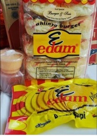 1 Paket Edam Burger Besar Sosis Lengkap Dan Hemat Selalu Fres Isi 10 Burger Saos Mayones Roti Daging