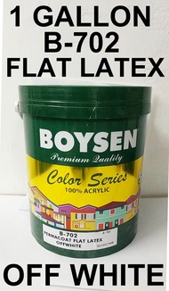 BOYSEN B-702 PERMACOAT FLAT LATEX OFF WHITE 1 GALLON ------------------------- B702 OFFWHITE -------