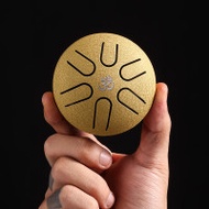 LuRu 魯儒 MINI 超迷你6音3寸掌上小鼓空靈鼓 - 金色 | 指尖鼓手碟鼓