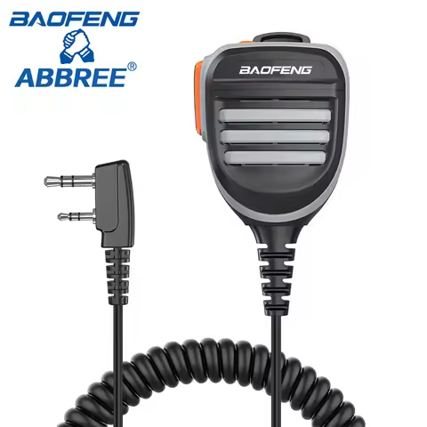 Baofeng AR-780 PTT Remote Waterproof Shoulder Speaker Mic Handheld Microphone for UV-13 PRO UV5R UVS