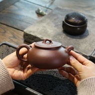 送禮紫砂壺茶壺玉兰 国工作品 底槽清 300ml 手工内推孔 潘云燕