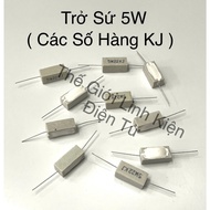 Combo of 10 assorted 5W ceramic resistors (K product)